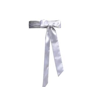 8311 Satin Sash Belt For Bridal Wedding Bridesmaid Dress 2'' Wide Double